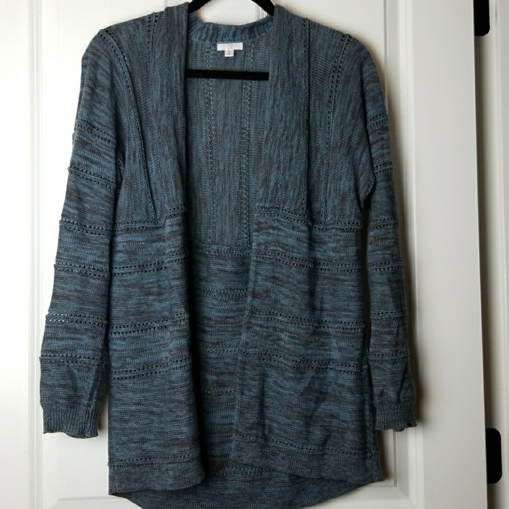 XS blue and grey melange sweater
